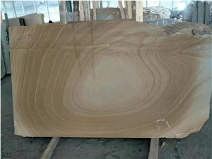 China Wood Grain Beige Marble Slab Wall Floor Tile