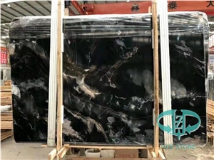 Chinese Black Marquina Marble Slabs