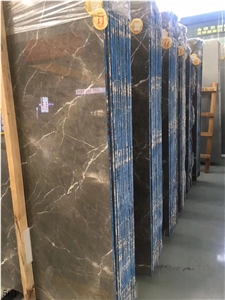 Egypt Royal Grey Marble Slab Wall Floor Tiles Use