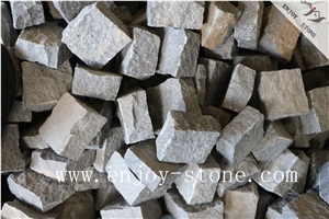 G654 Granite,Cube Stone,Dark Grey,Road Paver