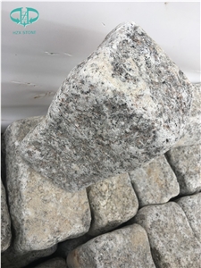 G655 Grey Granite Cobble Cube Stone