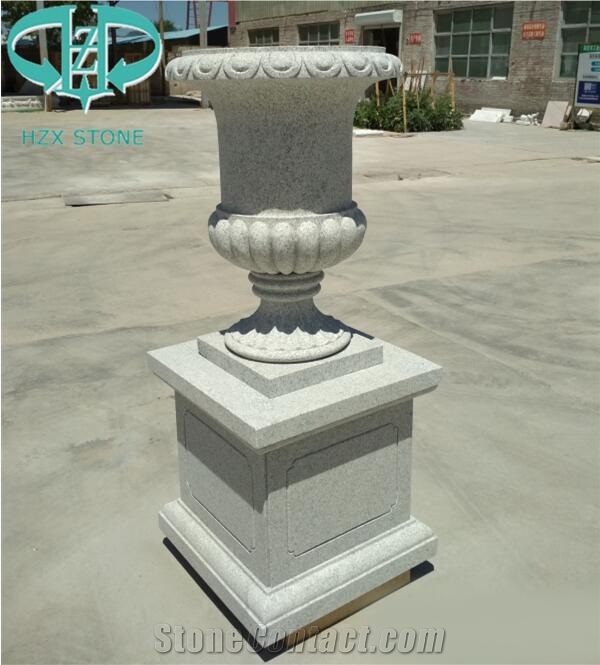 Granite Stone Carving Sculpture Planter Flowerpot
