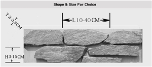 Grey Slate Loose Ledge Stone Veneer Wall Claddings