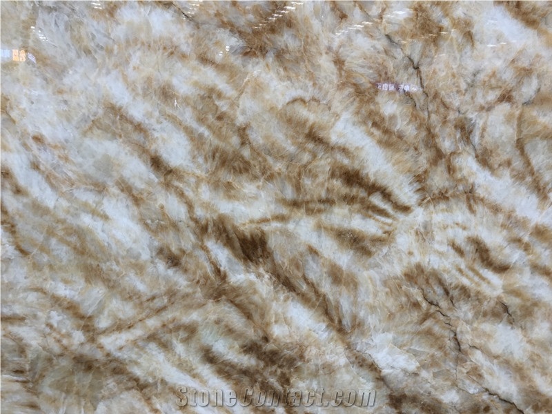 Guangxi Yellow Ice Jade Marble Stone Slabs