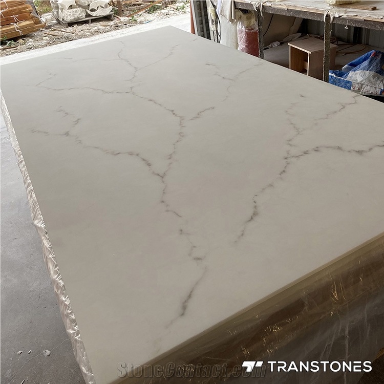 Honed Surface Translucent Stone for Front Desk
