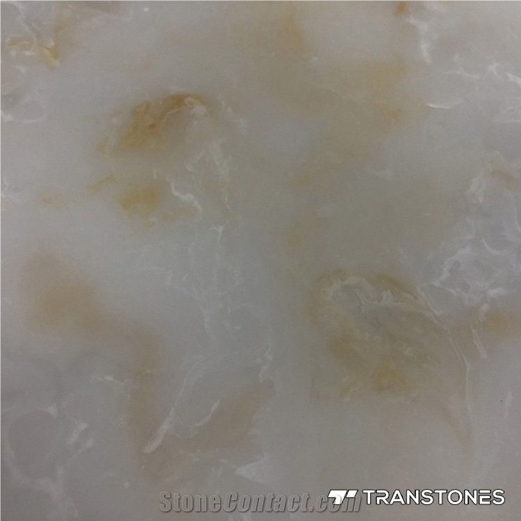 Hot Sale Honed Surface Faux Alabaster for Counter Top