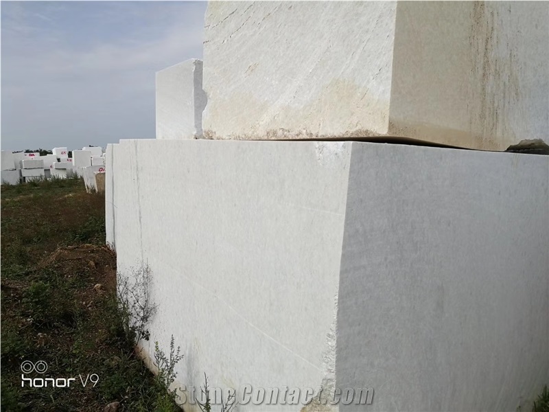Ice White Marble Blocks from Own Quarry