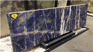 Iran Blue Lotus Crystal Marble Slab Walling Tile