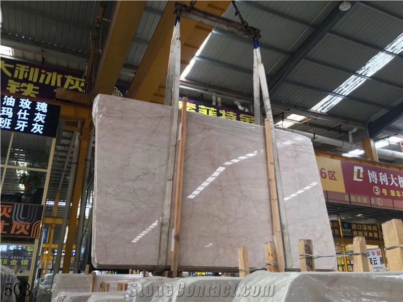 Iran Rose Cream Marble Slab Wall Tiles