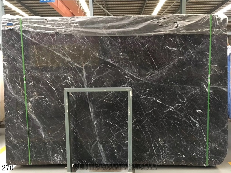 Italy Ardesia Nera Marble Slab Wall Floor Tiles