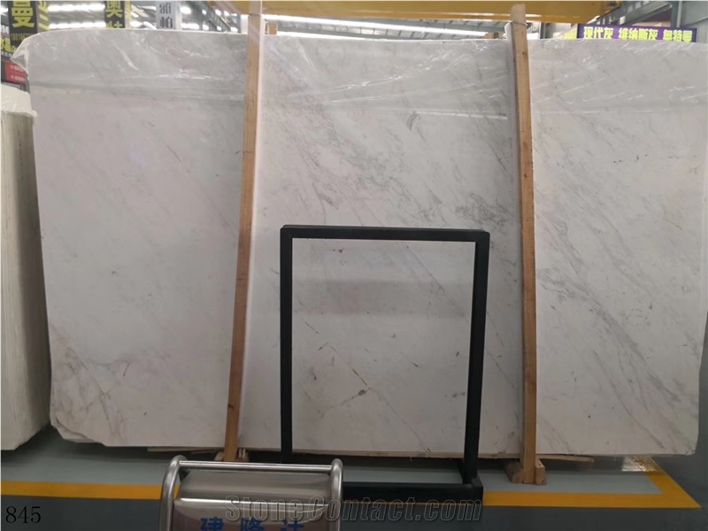 Italy Cartie White Marble Slab Wall Floor Tile Use