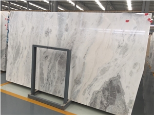 Namibia Sky White Marble Slabs for Countertops