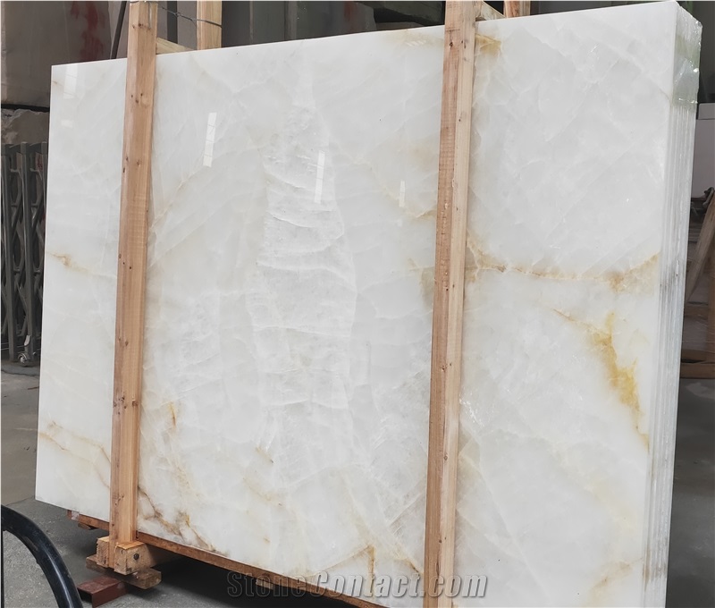 Natural Crystal White Stone Onyx Slabs