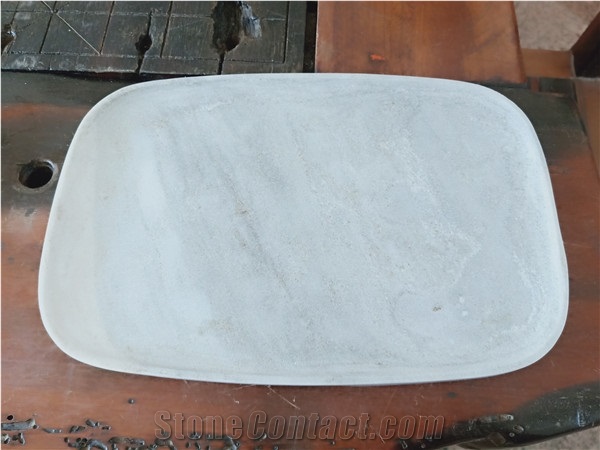 Natural White Sandstone Plate