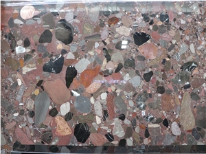 Palladio Rain Pebble Granite Colorful Pearl Slabs