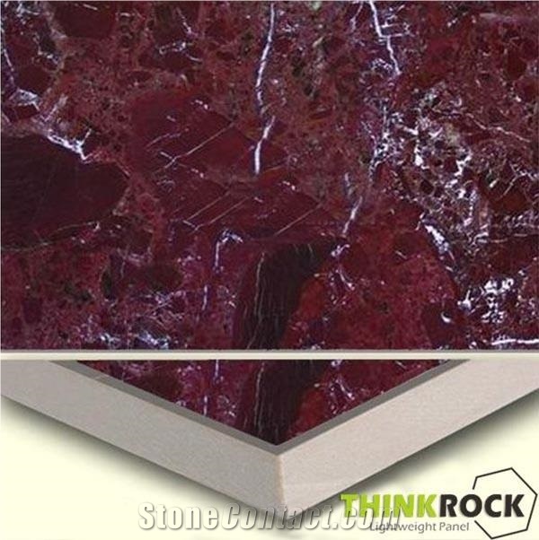 Rosso Levanto Marble Composite Kitchen Countertop