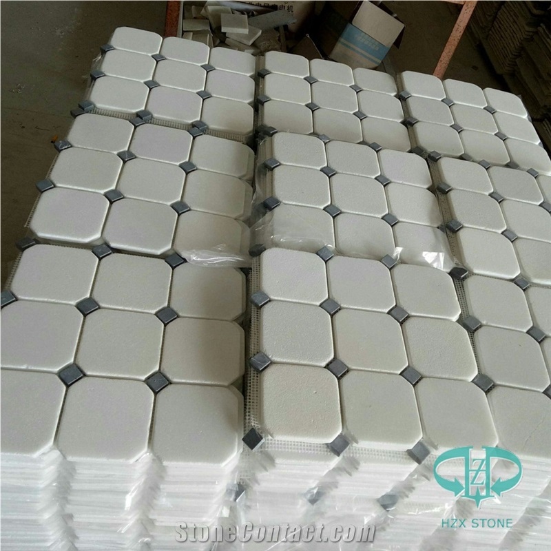 Royal White Composited Marble Mosaic