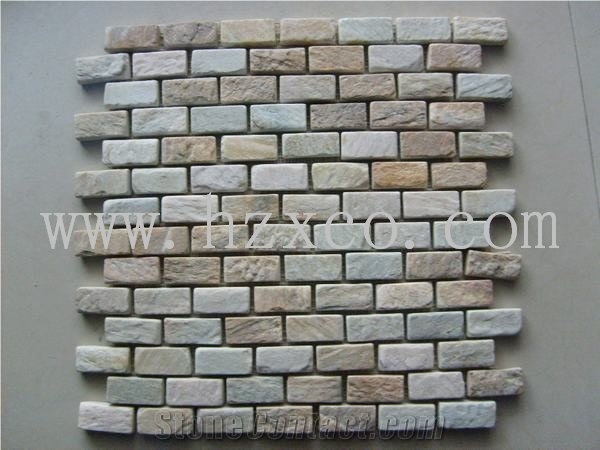Slate Mosaci Tile for Flooring Wall Pattern Mosaic
