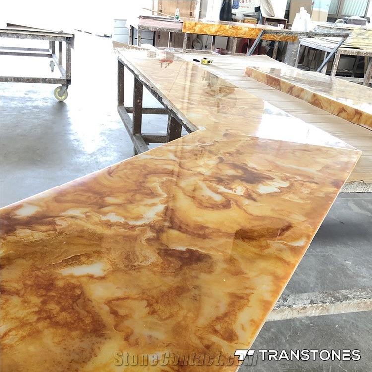 Translucent Acrylic Table Top for Bar Counter
