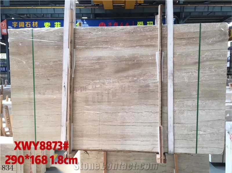 Turkey Dino Beige Marble Slab Wall Floor Tiles Use