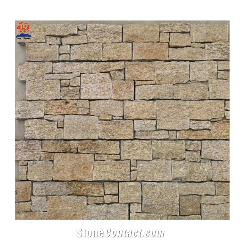 Cheap Yellow Color Natural Slate Cultured Stone