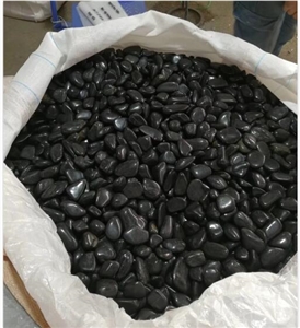 A Grade High Polished Black Polished River Pebbles
