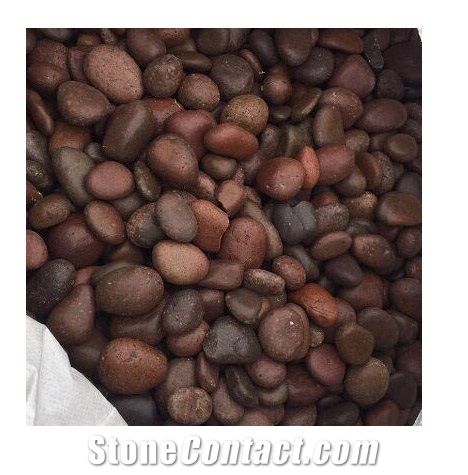 Red River Stone Polished Pebble for Decoration