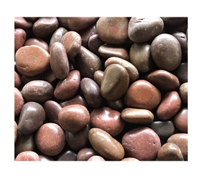 Red River Stone Polished Pebble for Decoration