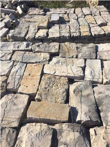 Beige/ Yellow Limestone Split Tiles