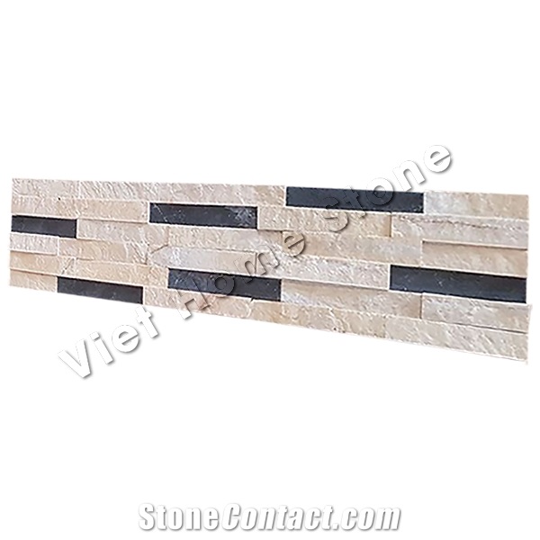 Mixed Color Marble Stacked Stone