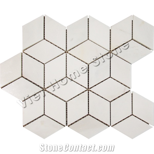 Pure Crystal White Marble Mosaic