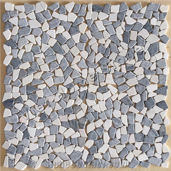 Tumbled Pebble Mosaic Flooring