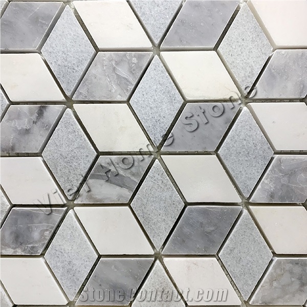 Vietnam 3d Polished Marble Mosaic Tile