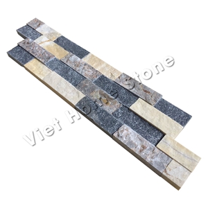 Vietnam Mixed 3 Colors Marble Stacked Stone