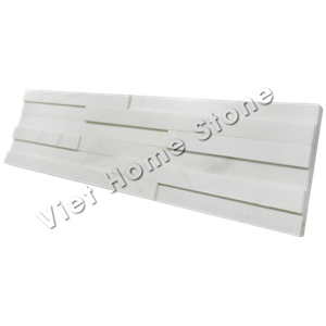 Vietnam Polished Crytal White Marble Ledge Stone