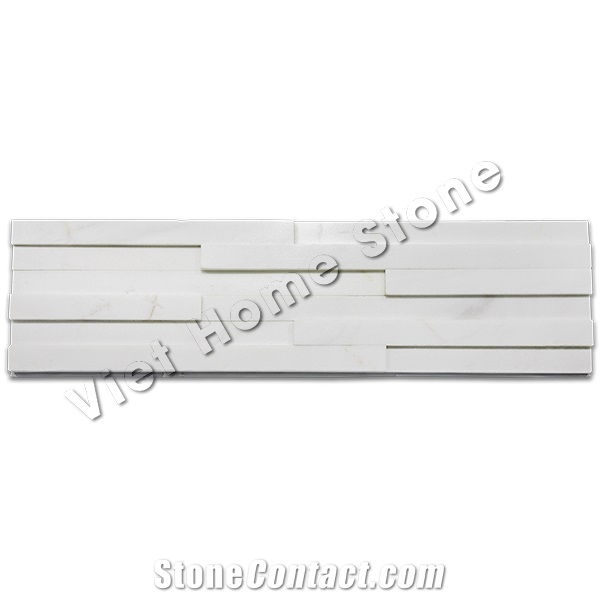 Vietnam Polished Milky White Marble Wall Panel
