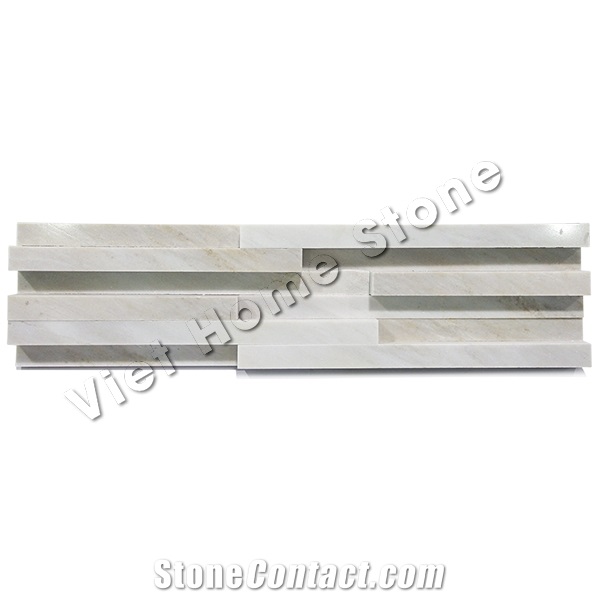 Vietnam Polished Milky White Marble Wall Panel
