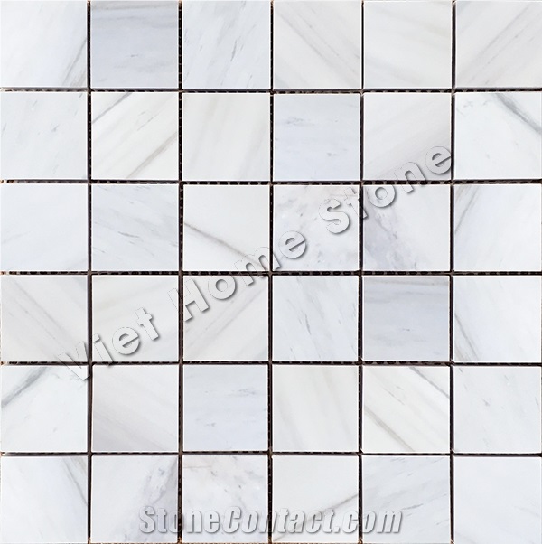Vietnam Polished Pure White Mosaic Tile