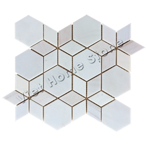 Vietnam Polished Pure White Mosaic Tile