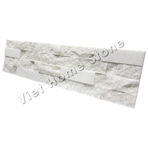 Vietnam Split Crystal White Marble Wall Panel