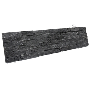 Vietnam Split Pure Black Marble Wall Panel