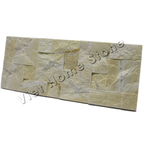 Vietnam Split Yellow Marble Ledge Stone