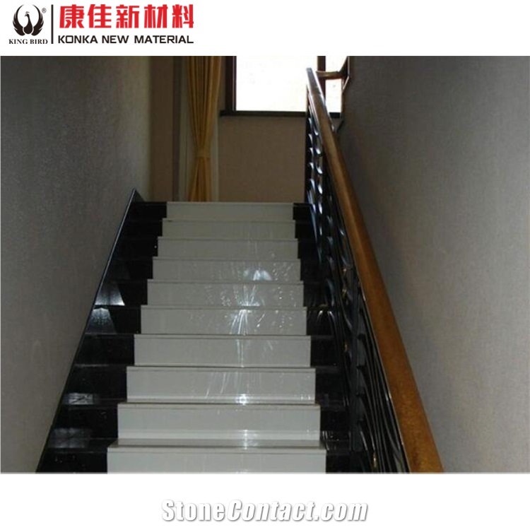 White Nano Crystallized Glass Stone for Stairs