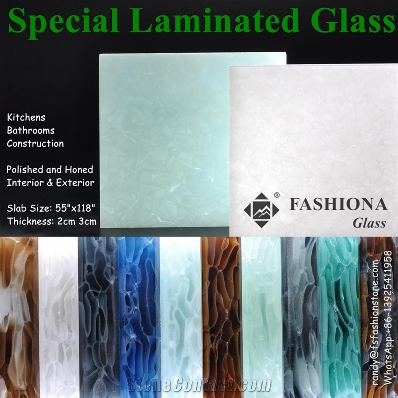 Semi-Transparent Laminated Glass Slab,Tile