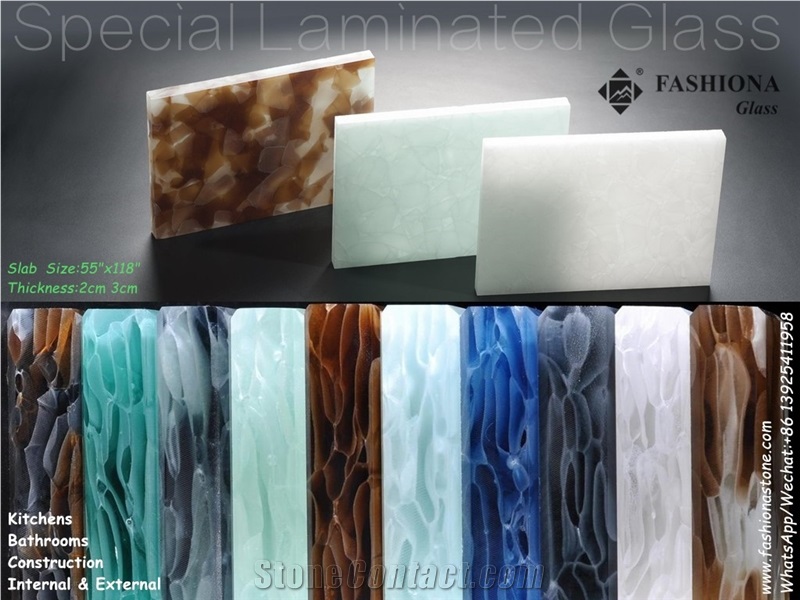 Semi-Transparent Laminated Glass Slab,Tile