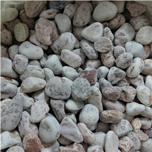 Pink Color Pebble Stone Landscaping Stone