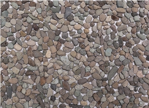 Fruit Green-River Stone Pebbles on Mesh-4714