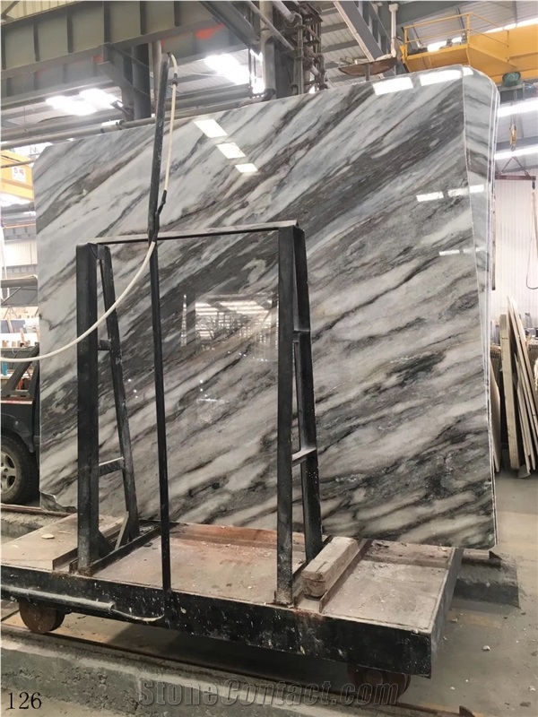 Branca Grey Marble Stone Interior Wall Application