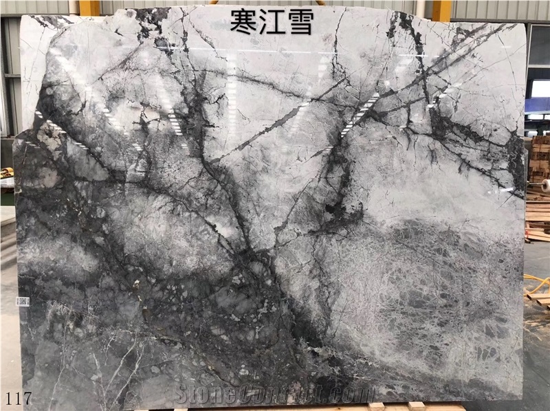 China Winter River Snow Marble White Wall Tiles