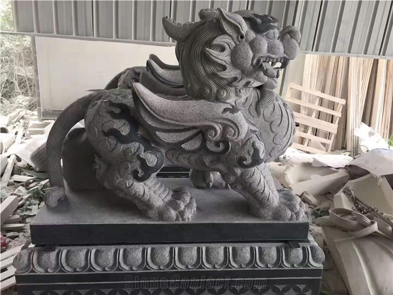 Lzdooor Guardian Sculpture G654 Pi Yao Statues